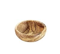 APS Cuenco de olivo: diámetro de 12,5 cm, altura: 4,5 cm, madera de olivo de 0,25 litros (cada pieza es única. El color y las vetas pueden variar)