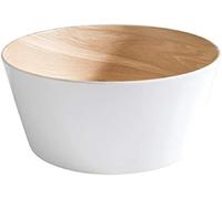 APS Cuenco "Frida", cuenco de melamina, diámetro de 22 cm, altura de 10,5 cm, color blanco y beige