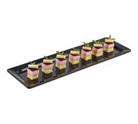 APS gf129 bandeja de melamina, 2/4 GN, Pure negro