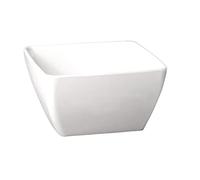 APS gf134 melamina cuenco cuadrado, 12,5 cm tema longitud, blanco puro
