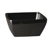 APS GF139 - Cuenco cuadrado de melamina, 25 cm de longitud, color negro puro