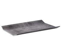 Aps GN 1/1 -Element- Bandeja de melamina, 53 x 32,5 cm, Altura 3,5 cm, en Aspecto de hormigón, Bordes Laterales elevados, Bandeja para Servir