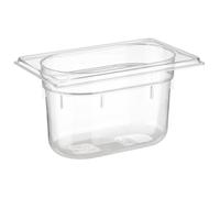 APS GN - Bandeja 1/9 100 mm de Profundidad, 1 L, 176 x 108 policarbonato de microondas y temperat ureig Nung a Partir de 40 °C hasta + 100 °C