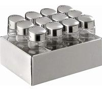 APS Multiusos pimentero, Juego de 12, depósito de Cristal, por 3 cm de diámetro, H: 9 cm