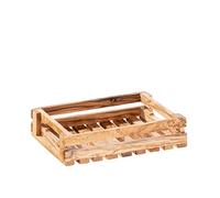 APS Tabla Caddy - Oliva - 25 x 18 cm, altura: 6 cm de madera de olivo (cada pieza es única. El color y las vetas pueden variar)