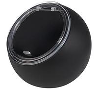 APS Van Well Moon - Juego de vajilla (2 piezas: 1 cuenco de melamina de 19 cm de diámetro, 1 tapa plegable con junta de silicona), color negro