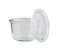 APS Weck de cristal con tapa en setmit 3un diámetro de 11cm y 7,5cm altura