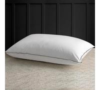 APSMILE Almohada de plumas de 80 x 80 cm, con relleno de 3 cámaras, almohada de plumón de lujo para dormir, almohada de 80 x 80 cm, funda de algodón 100 % orgánico, suave y de apoyo (color blanco, 1