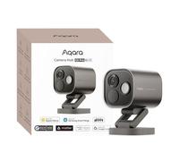 Aqara 4MP Cámara Hub G5 Pro WiFi, HomeKit Secure Video, Enrutador de Borde Thread, Camara Vigilancia 2,4/5 GHz WiFi Exterior,Visión Nocturna Color, Thread/Zigbee, Compatible Alexa, Google Home, Gris