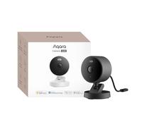 Aqara Camara Vigilancia WiFi Interior/Exterior G100, 2K, HomeKit Secure Video,Visión Nocturna a Color con Foco, Detección IA, Wi-Fi 6, Audio Bidireccional, Compatible con Alexa, Google, Negro