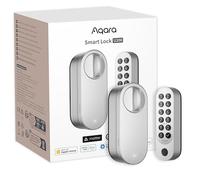 Aqara Cerradura Inteligente U200 con Lector de Huella Digital, EL-D02E, Matter Over Thread, Cerradura Electronica Sin Llave con Apple Home Key y Batería Recargable, Soporta Google Home, Alexa,Plata