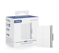 Aqara Interruptor de pared inteligente H1 – 2 canales, con neutro, Zigbee 3.0 – Blanco