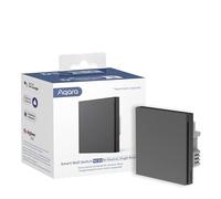 Aqara Interruptor Inteligente de Pared H1 EU (Sin neutro, Pulsador simple) | Requiere AQARA HUB, Zigbee 3.0, Mando a Distancia, Compatible con Alexa, HomeKit, Google Assistant e IFTTT, Gris