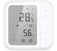 Aqara Sensor de clima W100 – Monitor inteligente temp. y humedad, alambre y Zigbee, LCD, 3 botones