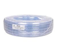 Aquaforte Manguera de PVC transparente, diámetro 20 x 24 mm (pared interior x pared exterior), apta para agua y aire, rollo de 50 m, tipo cristal, transparente