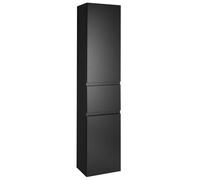 Aqualine Altair - Armario alto con cesta 40x184x31 cm, P, negro mate AI685R