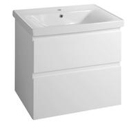 Aqualine Altair - Mueble de lavabo, 60x70x45 cm, 2 cajones, blanco AI270