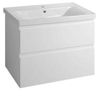 Aqualine Altair - Mueble de lavabo, 60x78x45 cm, 2 cajones, blanco AI280