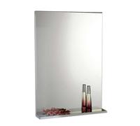 Aqualine Beta - Espejo 40x70 cm, con repisa, cristal/blanco 57395