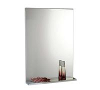 Aqualine Beta - Espejo 50x70x12 cm, con repisa, blanco 57396