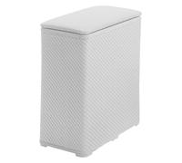 Aqualine - Cesta para ropa sucia, 50x55x28 cm, blanco 203802
