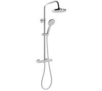 Aqualine - Conjunto de ducha Liga con termostato, cromo SL533