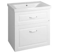 Aqualine FAVOLO, mueble bajo para lavabo, 67 x 72,5 x 44,6 cm, blanco mate
