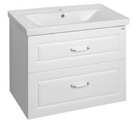 Aqualine FAVOLO, mueble bajo para lavabo, 76,5 x 60 x 44,6 cm, blanco mate