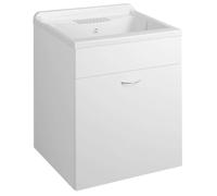 Aqualine Keramia Fresh - Armario bajo vertedero, 60x70x49 cm, blanco 57035