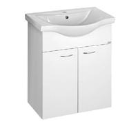Aqualine KERAMIA FRESH, mueble bajo lavabo, 60,6 x 74 x 34 cm, blanco