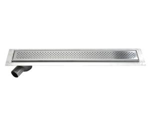 Aqualine KROKUS: Canal de drenaje para suelo, fabricado en acero inoxidable, con rejilla, longitud 960 mm, diámetro nominal 50 mm