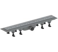 Aqualine Malvi - Canaleta de ducha 91 cm, con rejilla, acero inoxidable 1702-91