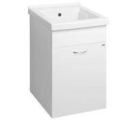 Aqualine, mueble bajo para lavabo, 43x70x49,6 cm, blanco