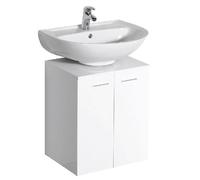 Aqualine, mueble bajo para lavabo, modelo DINO, 50x30x50 cm, color blanco