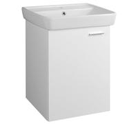 Aqualine, mueble bajo para lavabo, modelo ZOJA, 50,5 x 63 x 37,1 cm, color blanco
