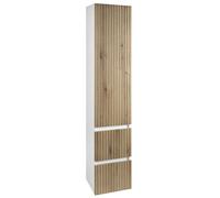 Aqualine Paneda - Armario alto de 35x165x31 cm, izq./dcha., roble emporio PN265