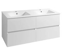 Aqualine Paneda - Mueble para lavabo, 119x55x45 cm, blanco PN212
