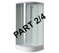 Aqualine, pieza de repuesto AIGO, cristal lechoso trasero, componente 2 de 4