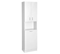 Aqualine Simplex Eco - Armario con cesta 50x180x30 cm, blanco mate SIME510