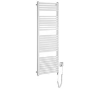 Aqualine - Toallero eléctrico Tondi-E 45x133 cm, 500 W, blanco DE470T