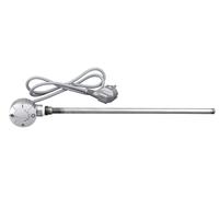 Aqualine - Varilla calefactora con termostato, cable recto, cromo LT67444
