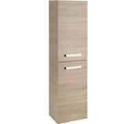 Aqualine VEGA, armario alto con cesto para ropa, 40x150x31 cm, roble plateado