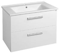 Aqualine VEGA, mueble bajo para lavabo, 72 x 57,6 x 43,6 cm, 2 cajones, blanco