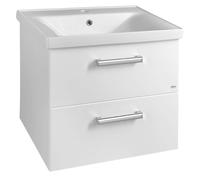 Aqualine Vega - Mueble lavabo 62x50x44 cm, 2x cajón, blanco VG064