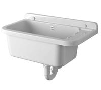 Aqualine - Vertedero suspendido con superficie de almacenamiento 60x34 cm, plástico/blanco PI5060