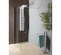 Aqualine Walk-In - Mampara de ducha 70x190 cm, cristal transparente WI071