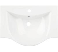 Aqualine ZARA 65: Lavabo de cerámica, 64,5 x 46 cm, blanco