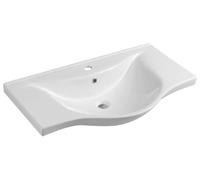 Aqualine ZARA 80, lavabo de cerámica, 79,5 x 46 cm, blanco