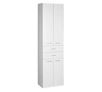 Aqualine Zoja - Armario alto Keramia Fresh con cajones, 50x184x29 cm, blanco 51291