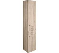 Aqualine ZOJA/KERAMIA, armario alto, 35 x 184 x 29 cm, roble plateado